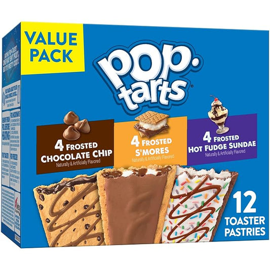 Pop-Tarts Chocolate Lover's Variety Pack 12 toaster pastries box