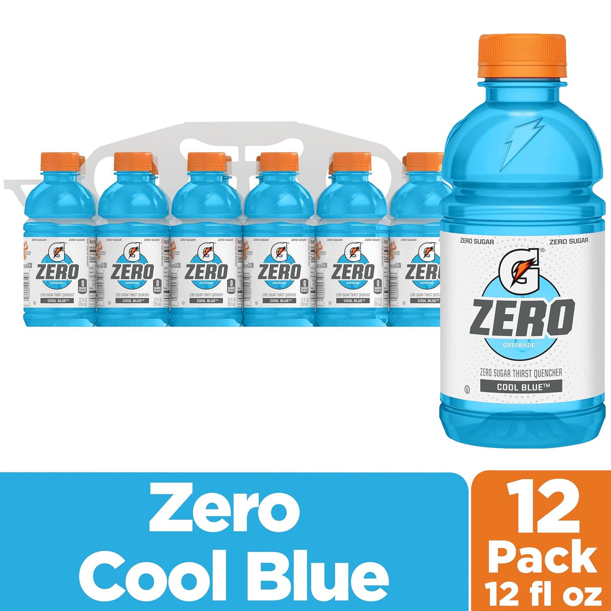 Gatorade Zero Thirst Quencher Cool Blue 12-pack