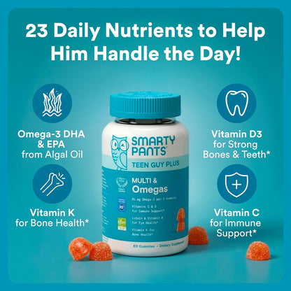 SmartyPants multivitamin gummies with omega 3 DHA EPA