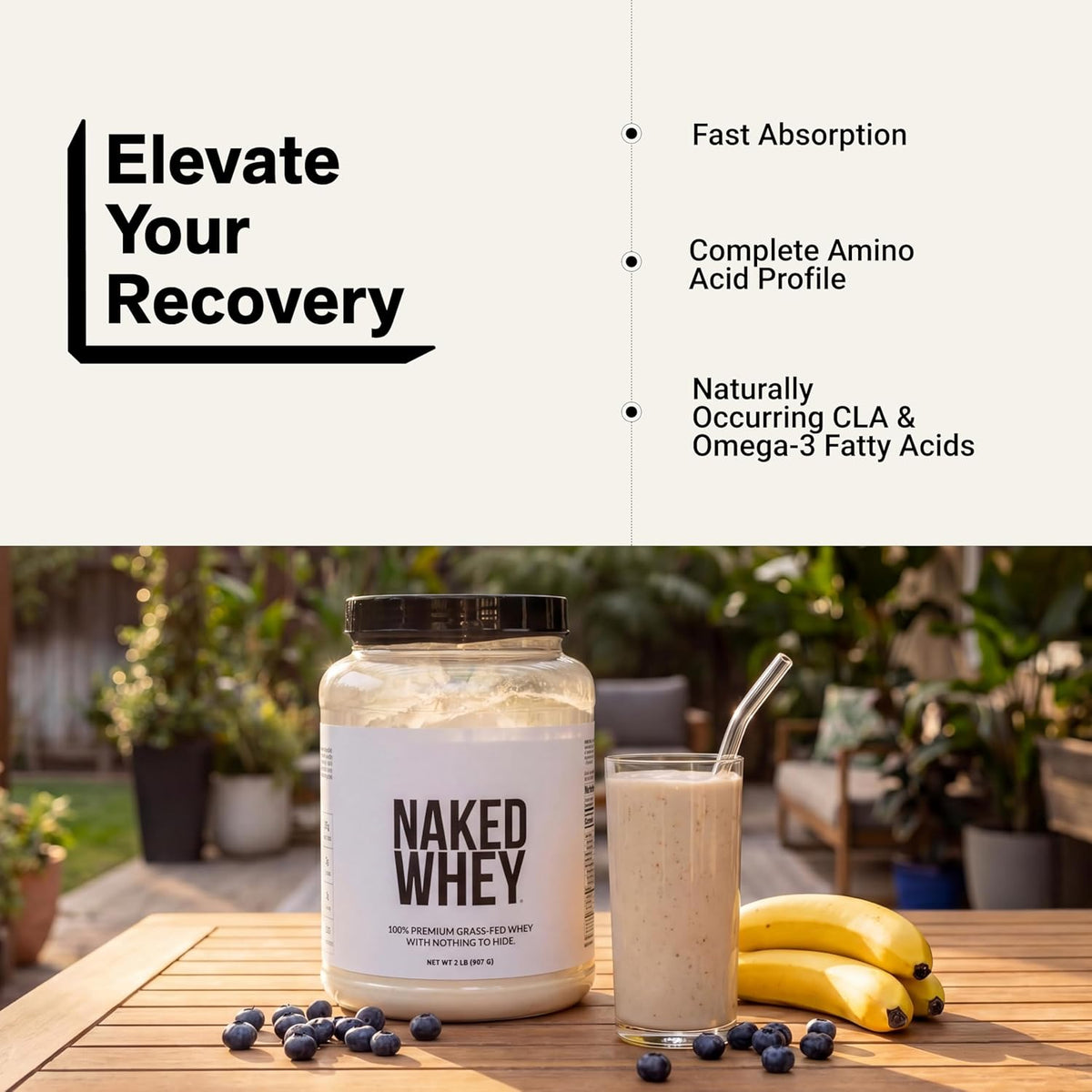 Gluten free NAKED whey protein powder