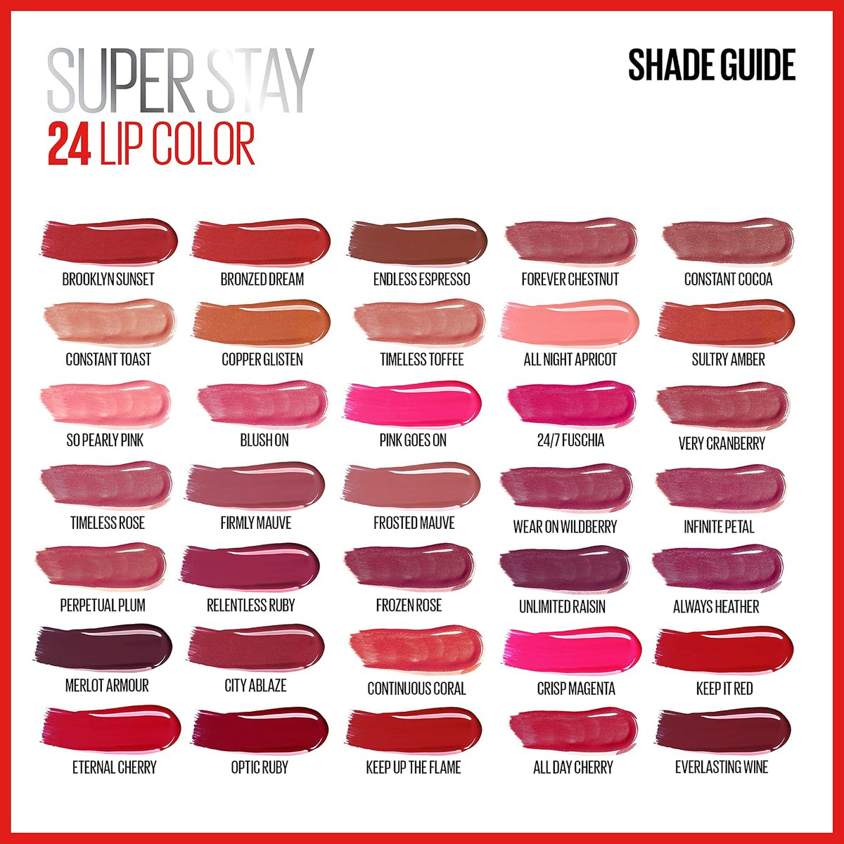 Bold magenta Maybelline liquid lip color