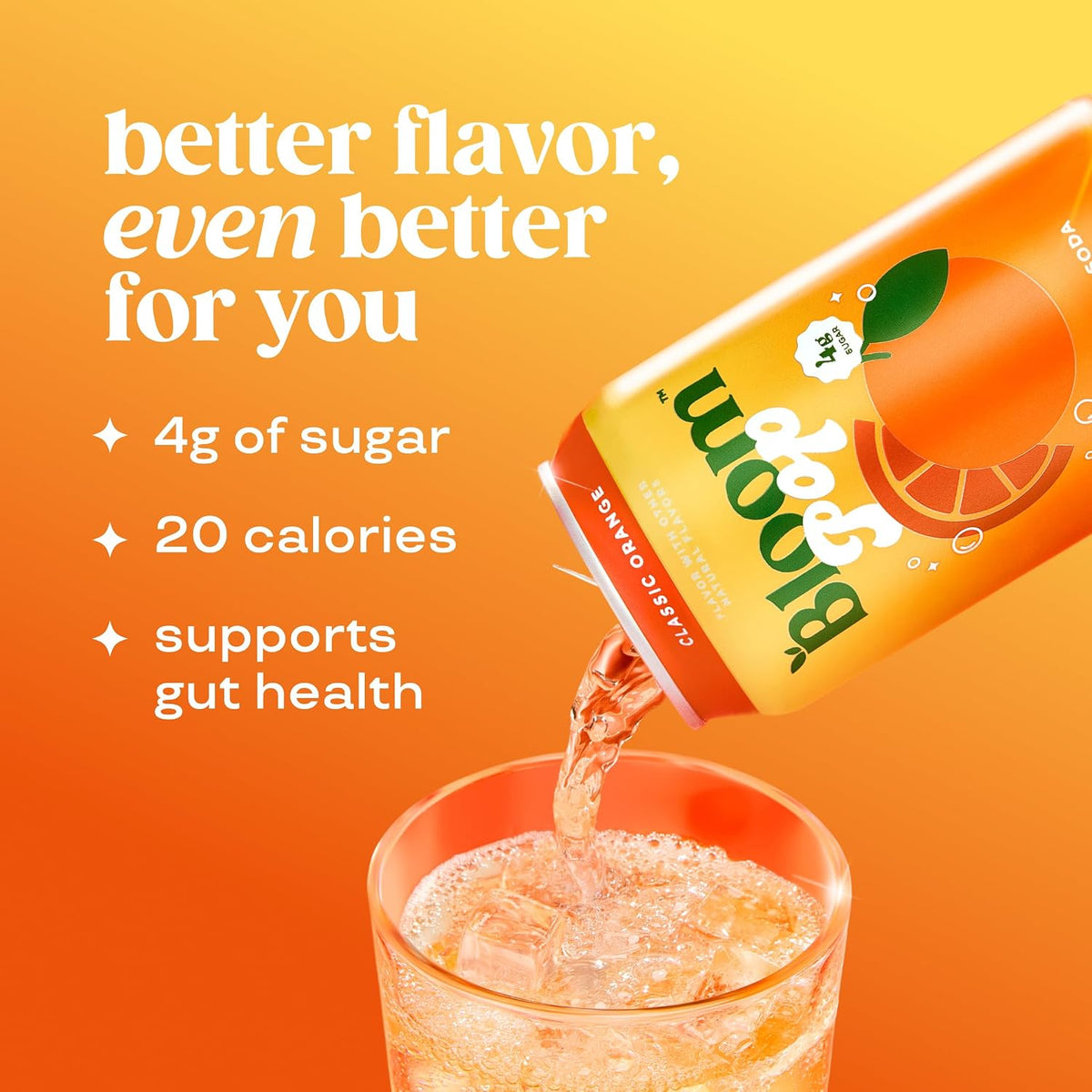 Bloom Nutrition Classic Orange Bloom Pop soda