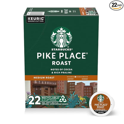 Starbucks Pike Place Roast K-Cup coffee pods 22 count