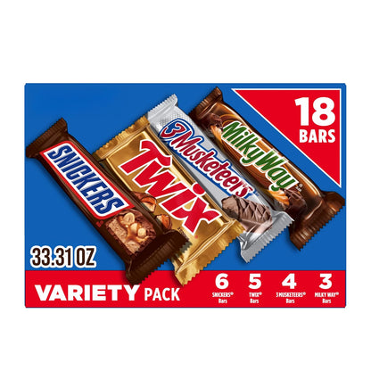 SNICKERS TWIX 3 MUSKETEERS MILKY WAY candy assortment