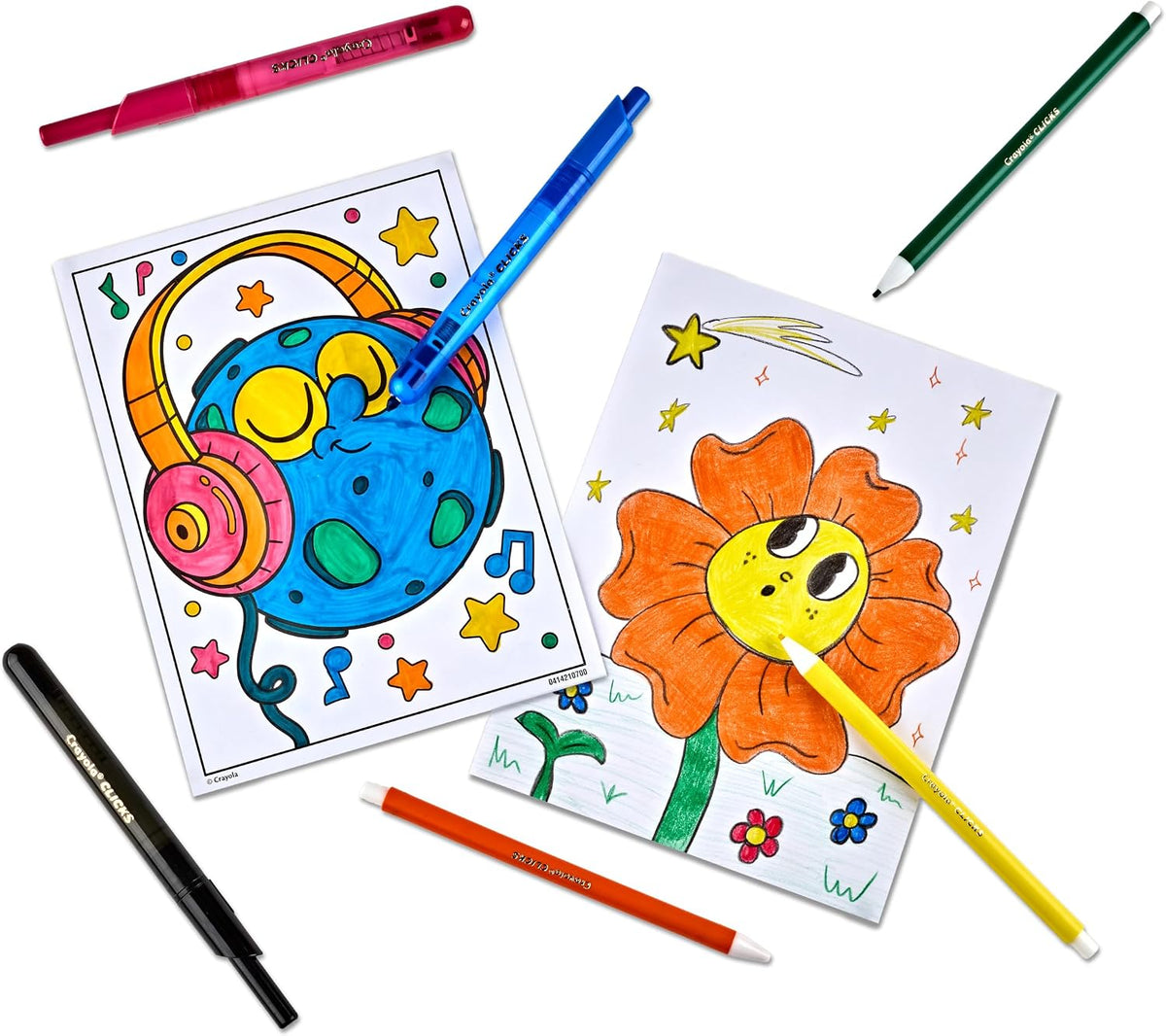 Crayola portable art kit with paper refills and case