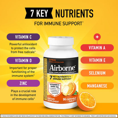 Airborne immune support chewable tablets packaging