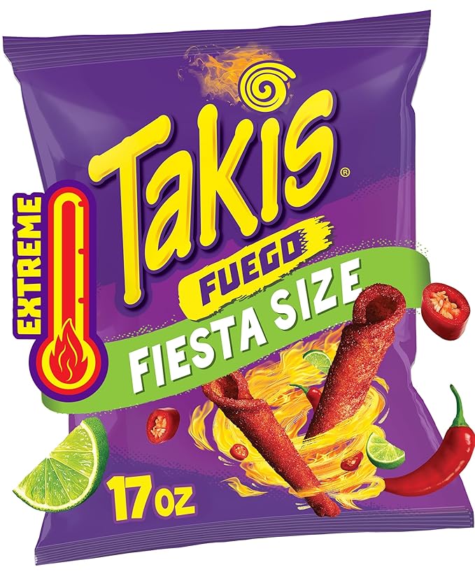 Takis Fuego rolled tortilla chips 17oz bag
