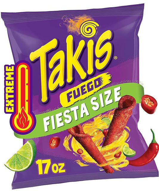 Takis Fuego rolled tortilla chips 17oz bag