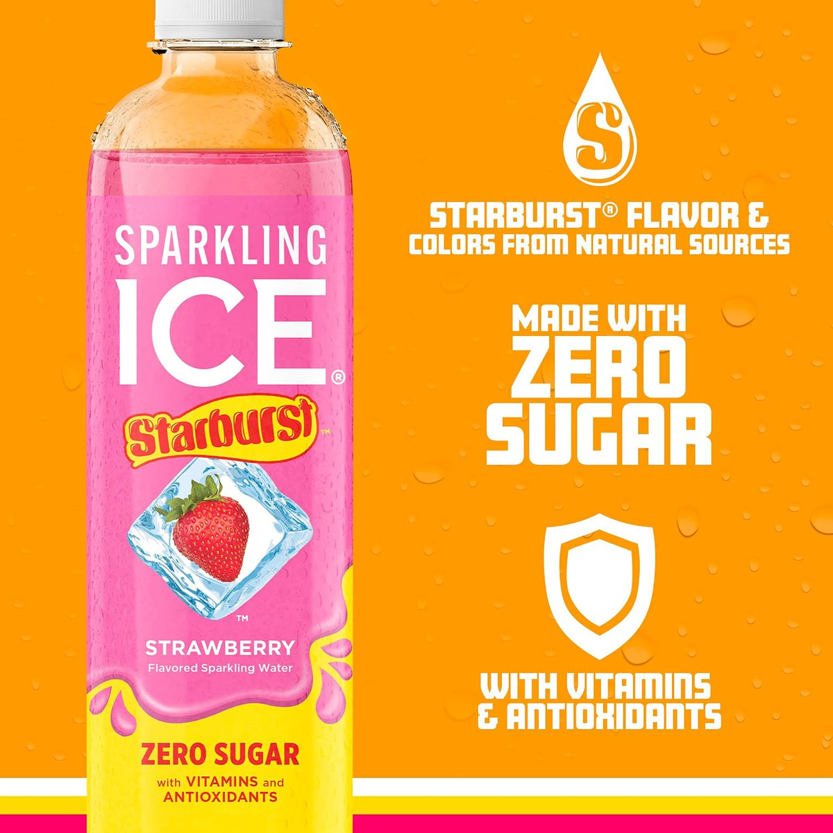 Sparkling Ice STARBURST flavored water with vitamins