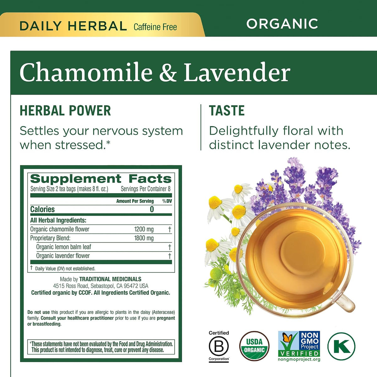 Visit the Traditional Medicinals Store — Traditional Medicinals Organic Spearmint, 16 Tea Bags - product image 74