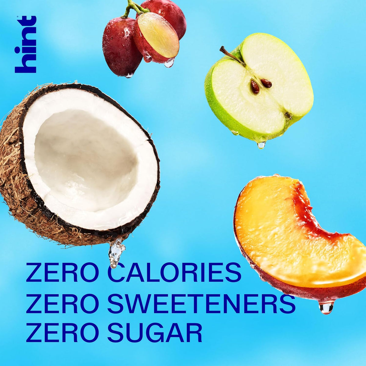 Hint flavored still water with zero calories