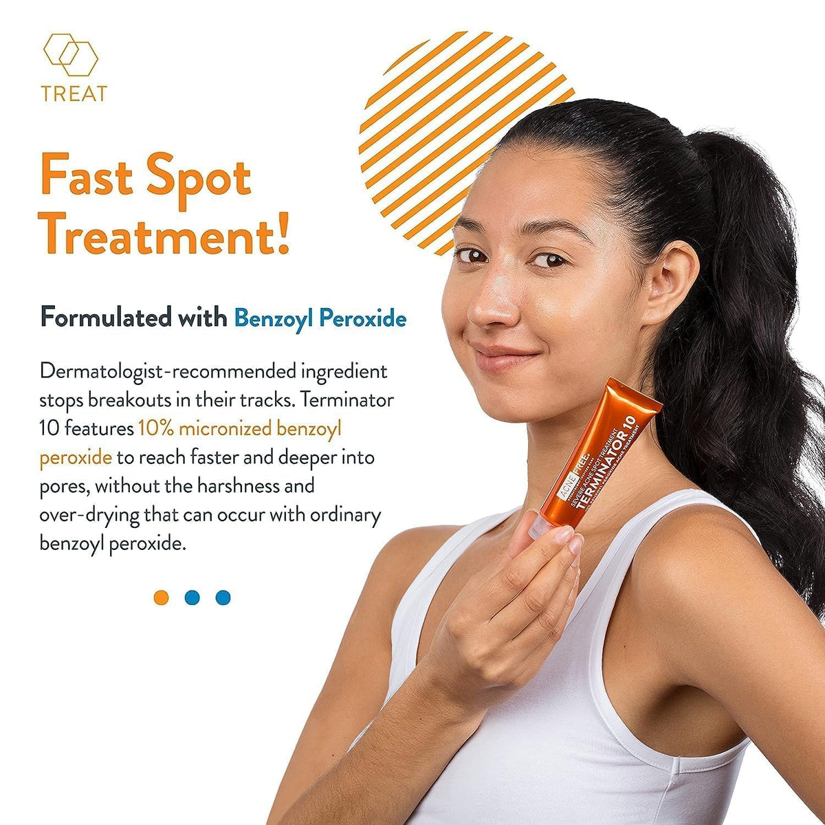 AcneFree acne treatment cream for targeted blemish care