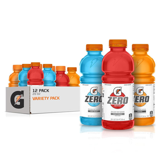 Gatorade G Zero Thirst Quencher 20 oz bottles