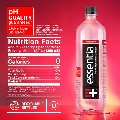 Essentia purified still water with 99.9 percent purity