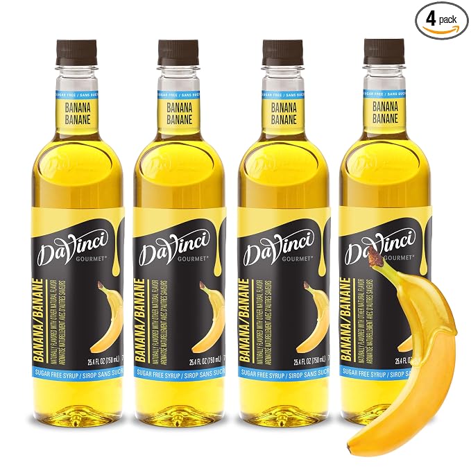 DaVinci Gourmet sugar-free banana syrup 4-pack