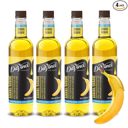 DaVinci Gourmet sugar-free banana syrup 4-pack