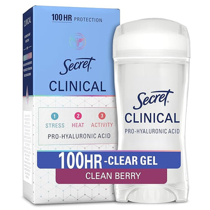 Secret Clinical Clean Berry antiperspirant deodorant, 2.6 oz