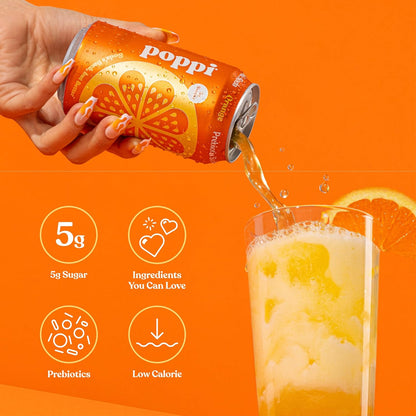 poppi 12 pack soft drinks for fridge stocking