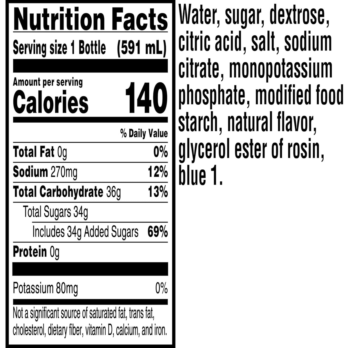 Gatorade Frost Glacier Freeze bottled sports drink
