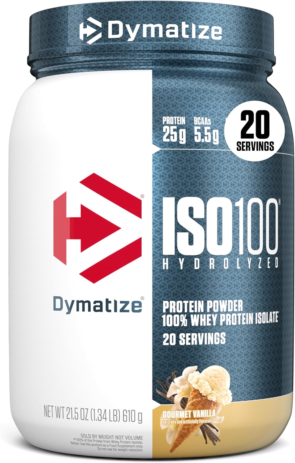 Dymatize ISO100 100% whey isolate protein powder