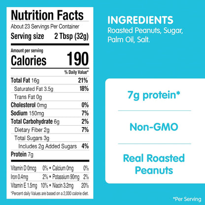 Natural creamy peanut butter pantry staple by SKIPPY