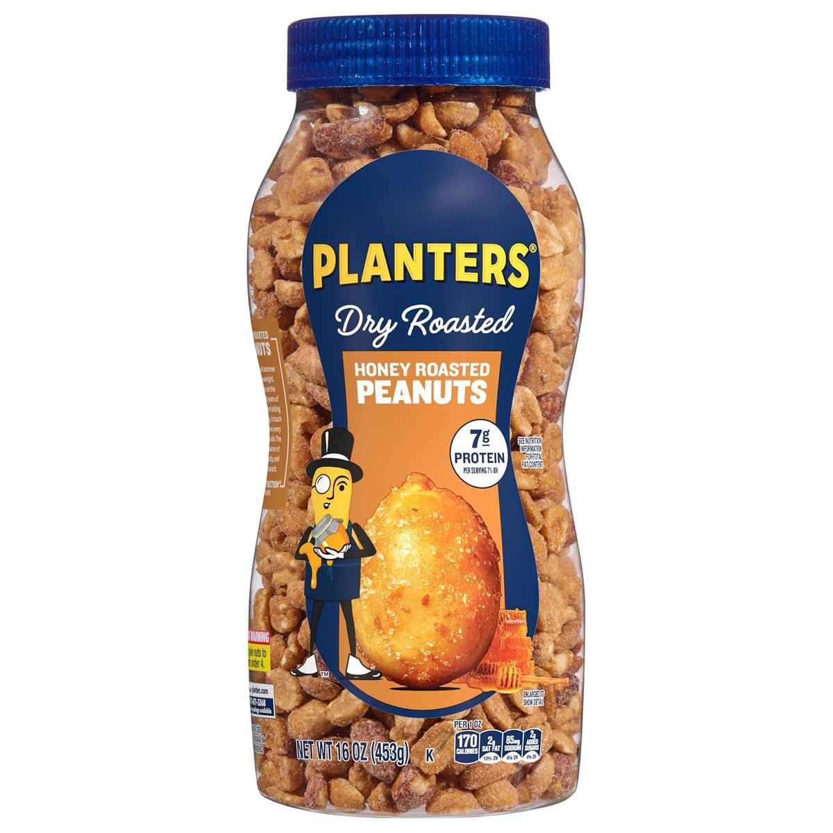 Sweet and salty honey roasted peanuts snack