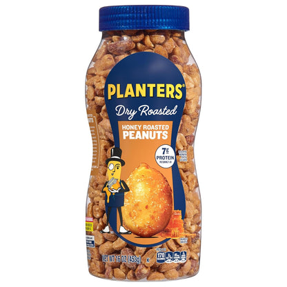 Sweet and salty honey roasted peanuts snack