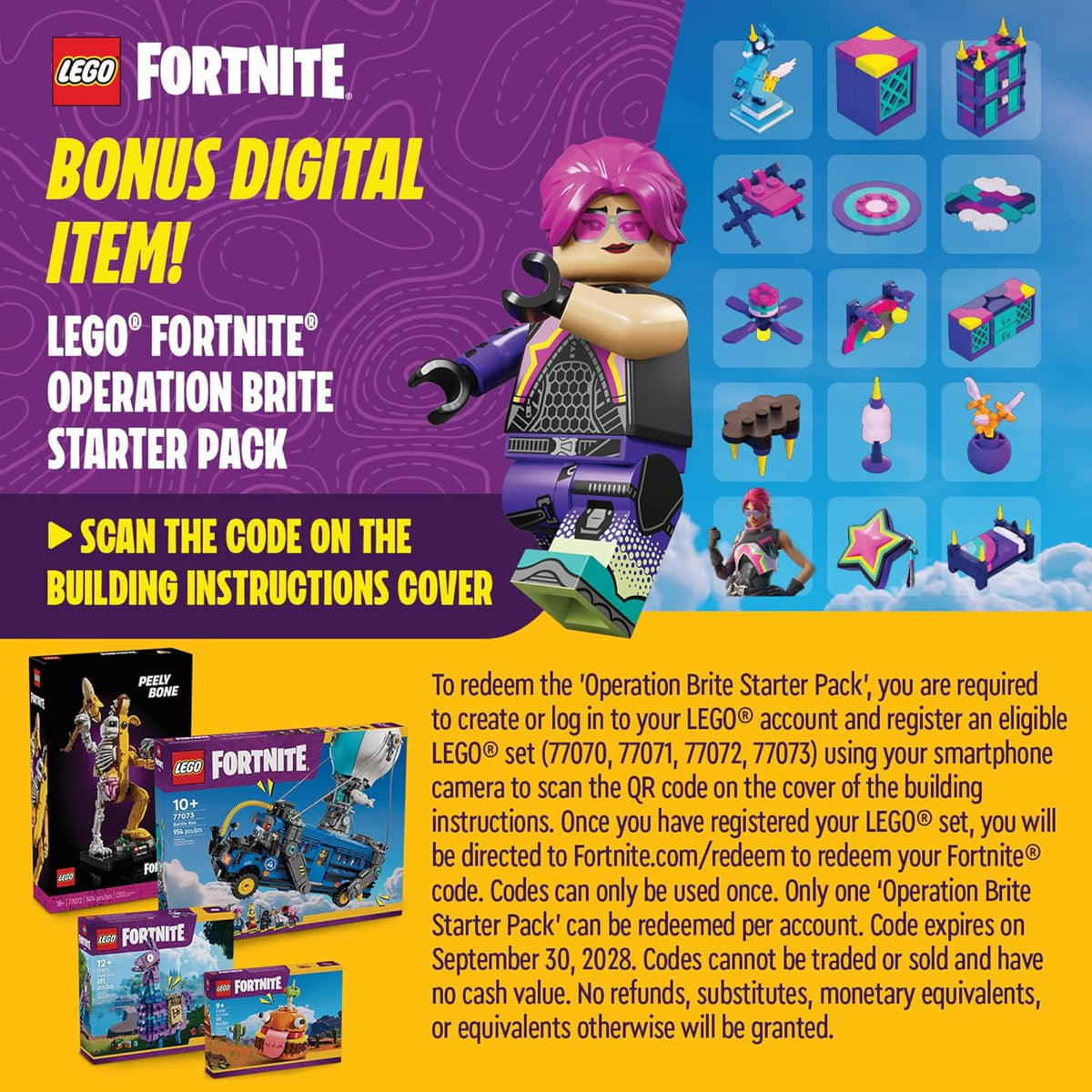 691-piece LEGO Fortnite building set for ages 12 plus
