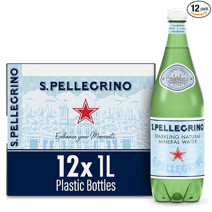 S.Pellegrino sparkling natural mineral water 12-pack