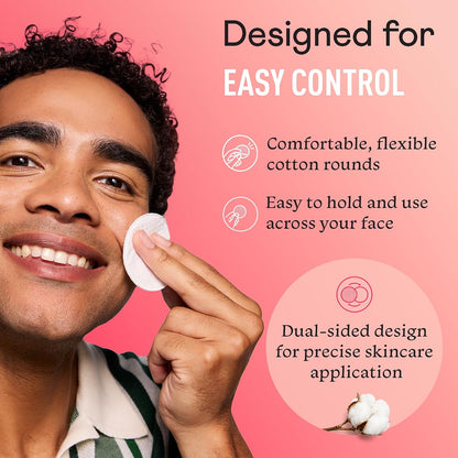 Premium cotton exfoliating rounds pack of 1