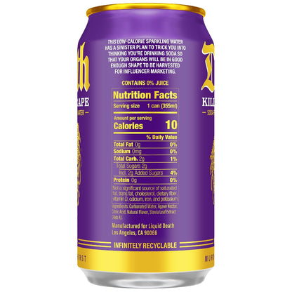 Liquid Death Killbert Grape 12 fl oz cans