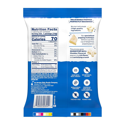 SkinnyPop Original and White Cheddar popcorn variety pack