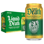 Liquid Death iced tea Green Guillotine cans