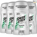 Speed Stick Power fresh scent antiperspirant deodorant 4 pack
