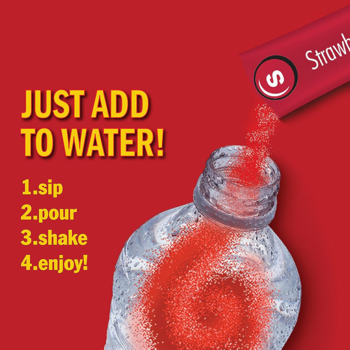 Zero sugar Skittles flavored water mix packets