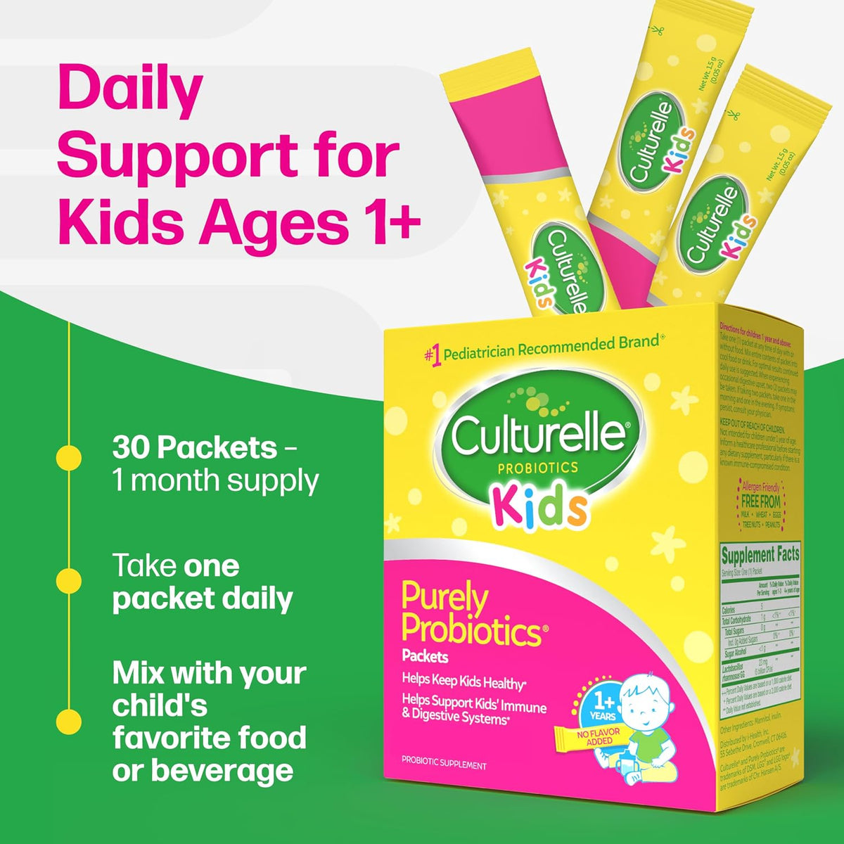 Culturelle Daily Probiotic Packets product packaging
