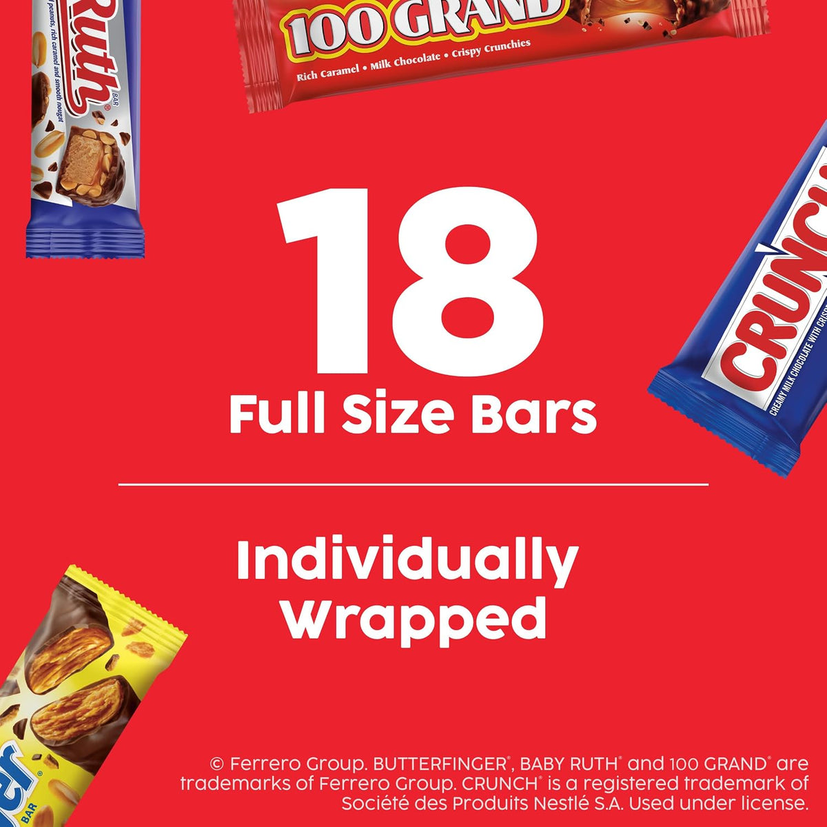 31.2 oz box of assorted Butterfinger candy bars