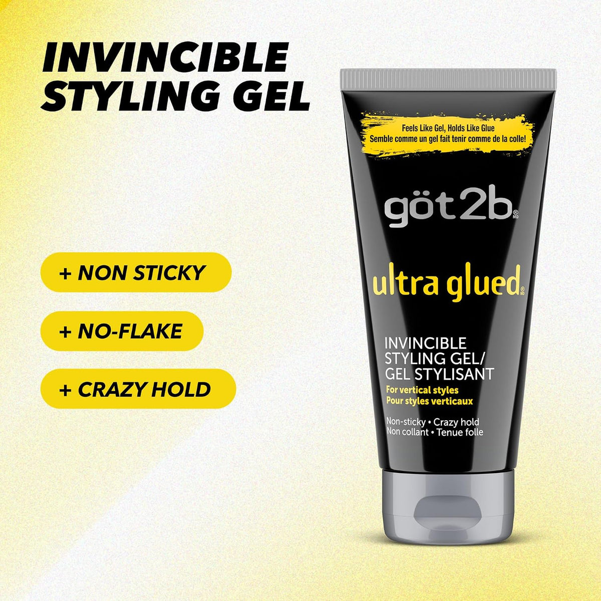 Extra strong hold styling gel for spiked hair