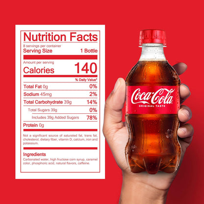 Classic Coca-Cola cola bottles 8 pack
