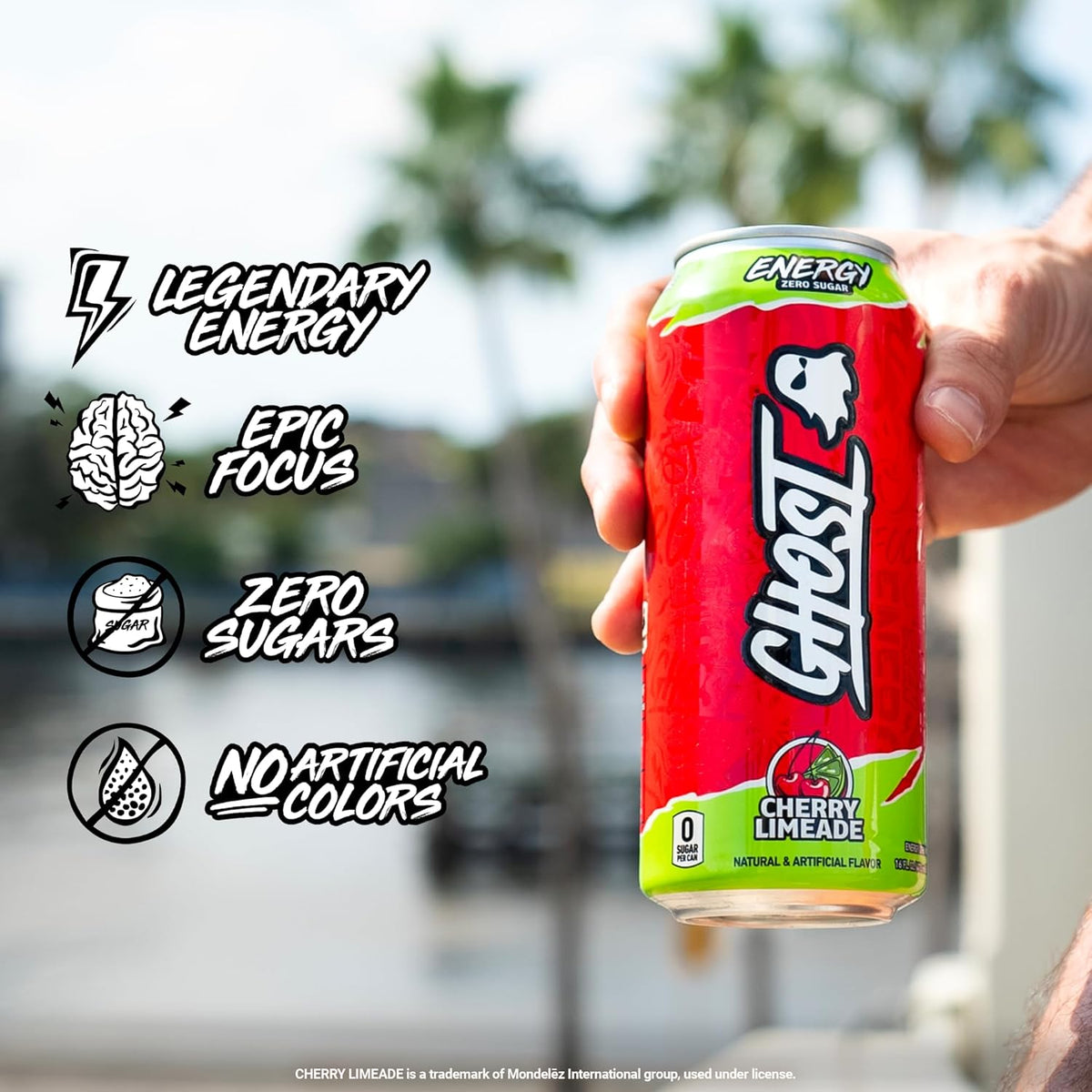 GHOST premium energy drink cans for workouts