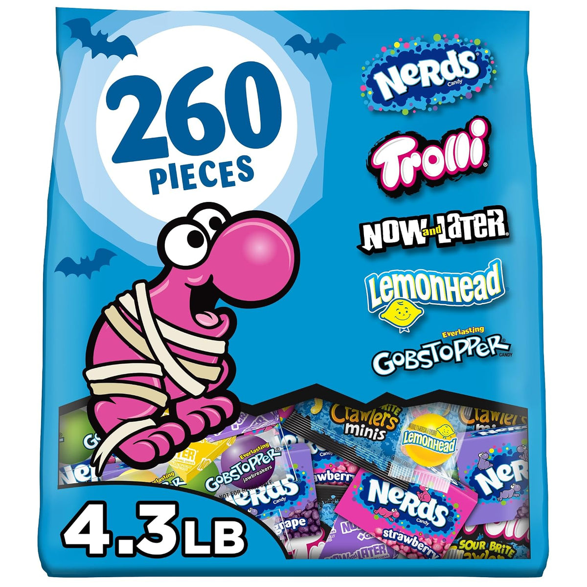 260-count trick-or-treat candy assortment for Halloween