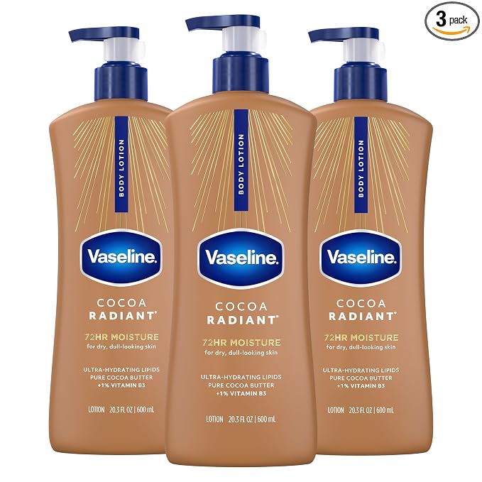 Vaseline Cocoa Radiant Body Lotion 20.3 oz 3-pack