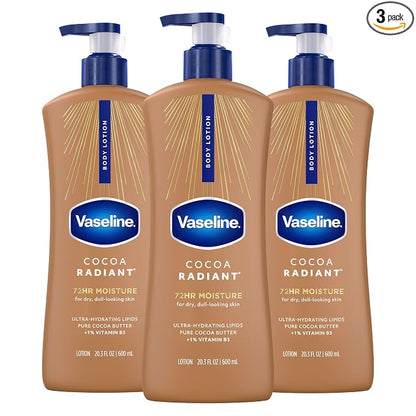 Vaseline Cocoa Radiant Body Lotion 20.3 oz 3-pack
