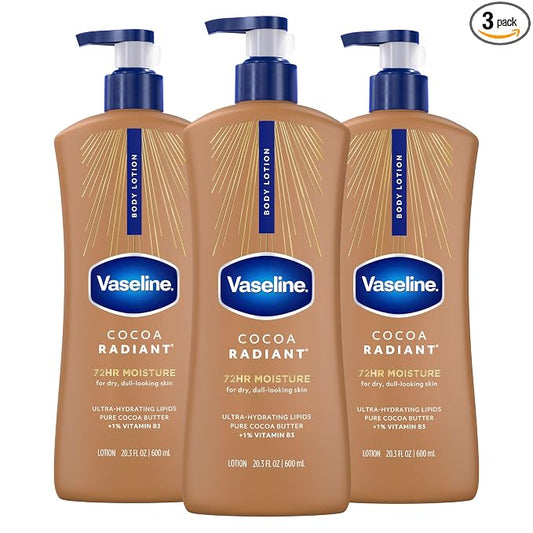 Vaseline Cocoa Radiant Body Lotion 20.3 oz 3-pack