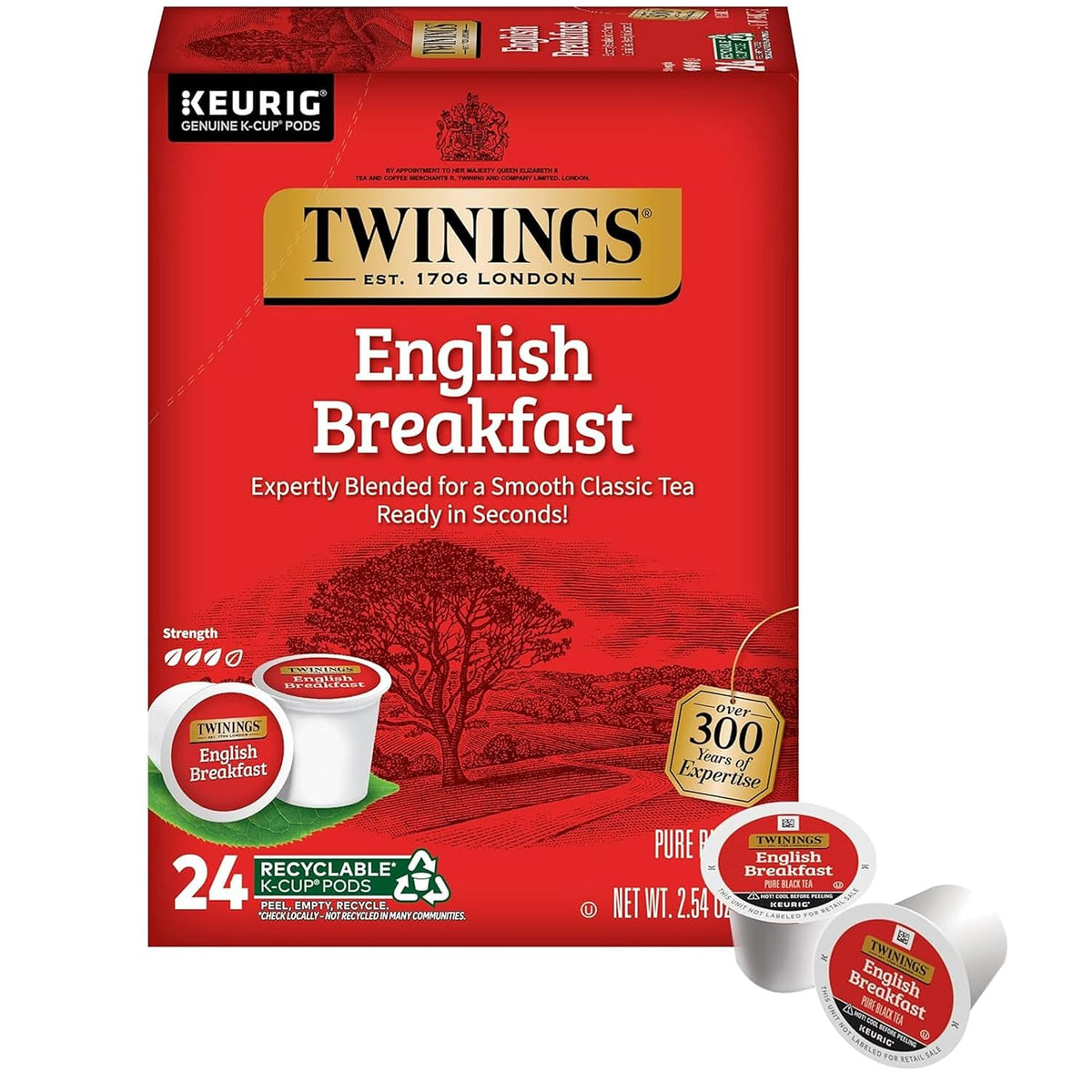 Twinings black tea K-Cup pods for Keurig
