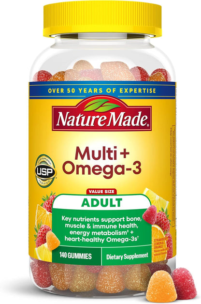 Adult multivitamin gummies with omega-3 by Nature Made