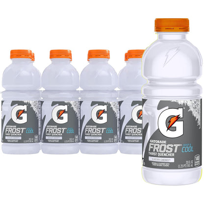 Gatorade Frost Glacier Cherry sports drink bottles