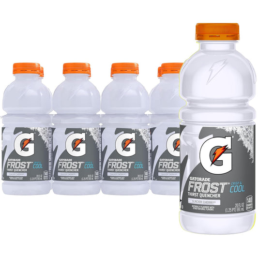 Gatorade Frost Glacier Cherry sports drink bottles