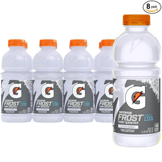 Gatorade Glacier Cherry 20 oz sports drink 8-pack