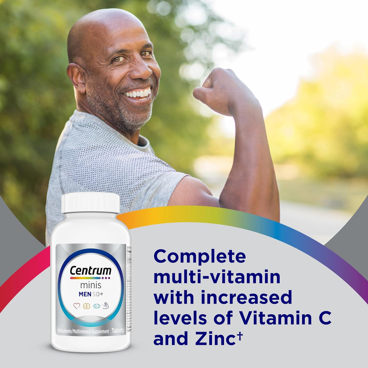 Centrum men's 50 plus easy swallow multivitamin tablets